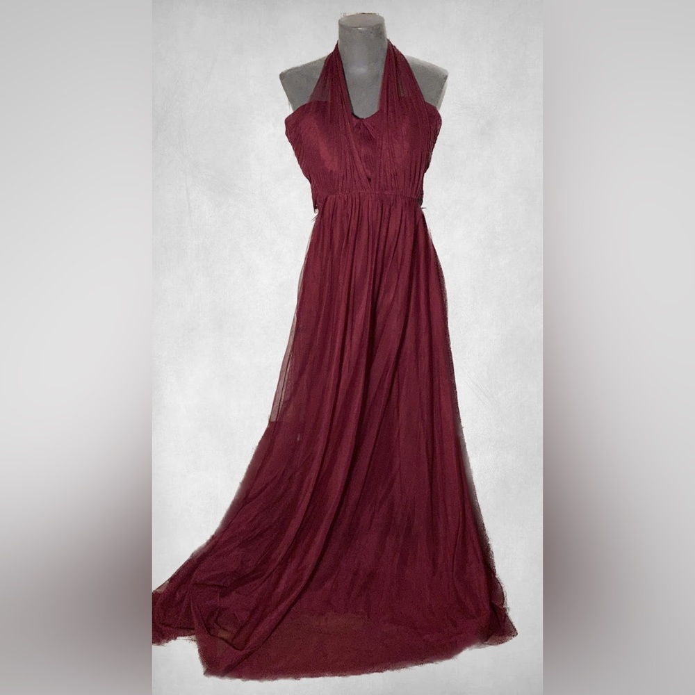 Burgundy Bridal Dress